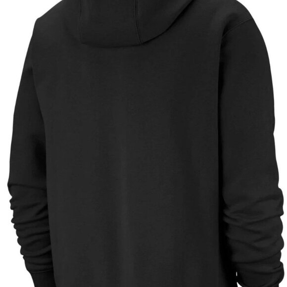 Nike NSW Club Fleece Pullover Hoodie BV2654-010 Black/White Men’s Sizes - Picture 3 of 5